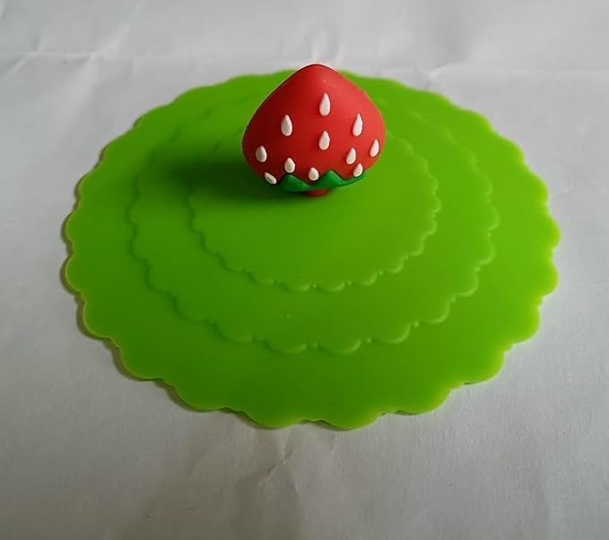 5pcs Cute Silicone Mug Lids, Colorful Anti-Dust Silicone Glass Covers, Reusable Food Grade Drink Lids for Hot & Cold Water, Outdoors & Indoors