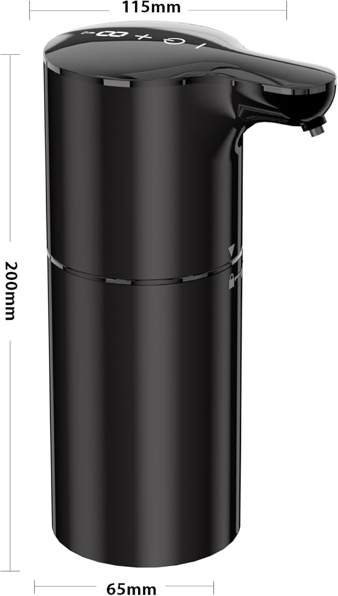 YIKHOM Automatic Foaming Soap Dispenser, 15.37 oz/450mL Touchless Sensor Soap Dispenser for Kitchen Bathroom, 8 Adjustable Volume Control, 2000mAh Battery Rechargeable, Hands Free Foam Soap Pump