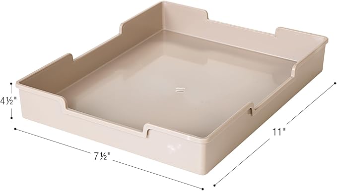 Really Good Stuff Plastic Trays - Tan, 6 Pack