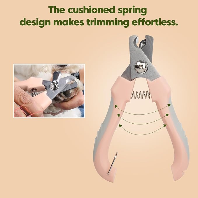 Self-Cleaning Cat Brush for Shedding with Cat Nail Clipper 2-Piece Set,Cat Brushes for Indoor Cats and Cat Nail Trimmer with Safety Guard Protective,Pet Grooming Kit for Cats and Dogs