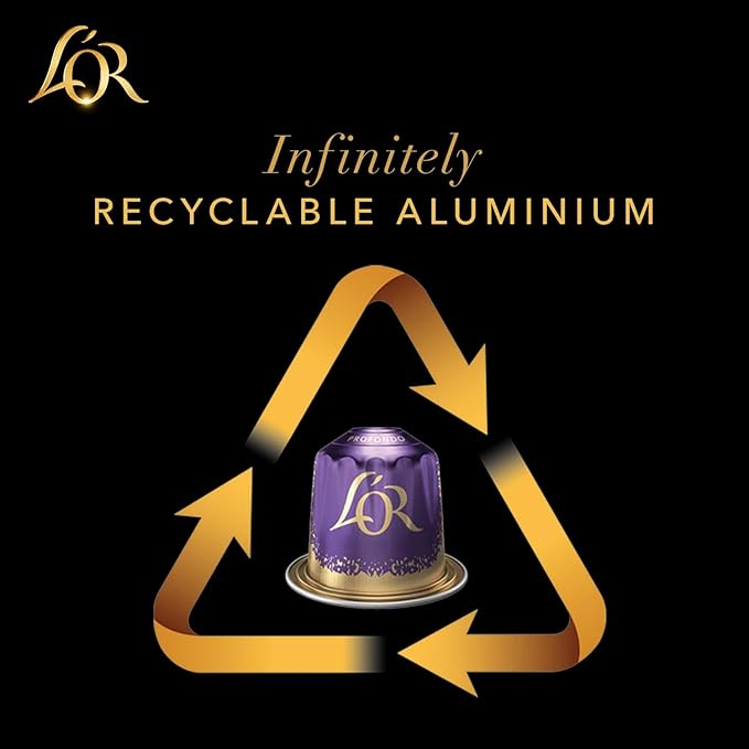 L'OR Espresso Capsules, 10 Count Profondo Lungo, Single-Serve Aluminum Coffee Capsules Compatible with the L'OR BARISTA System & *Nespresso Original Machines, 10 Count (Pack of 1)