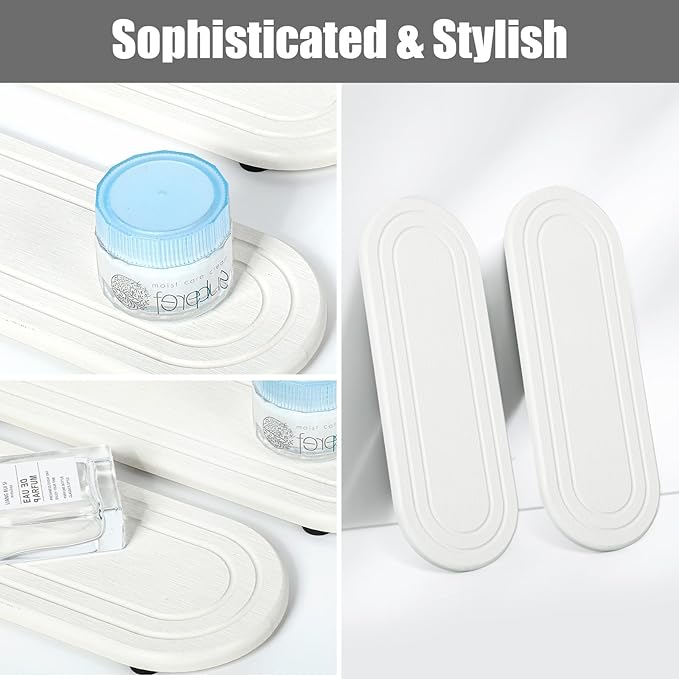 2PCS Water Absorbing Stone Tray, Fast Drying Diatomite Stone Sink Tray, Water Absorbent Diatomite Coasters, Stones Soap Trays for Kitchen Sink, Bathroom Counter Hand Soap Dish & Holders