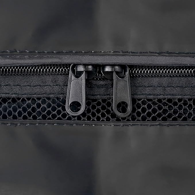 Hefty Large Flexible Tote with Breathable Mesh, Double Zipper, 2 Handles β Ideal for Moving or Clothes & Apparel Storage, Alternative to Plastic Bin, Organizer or Container β 2 Pack