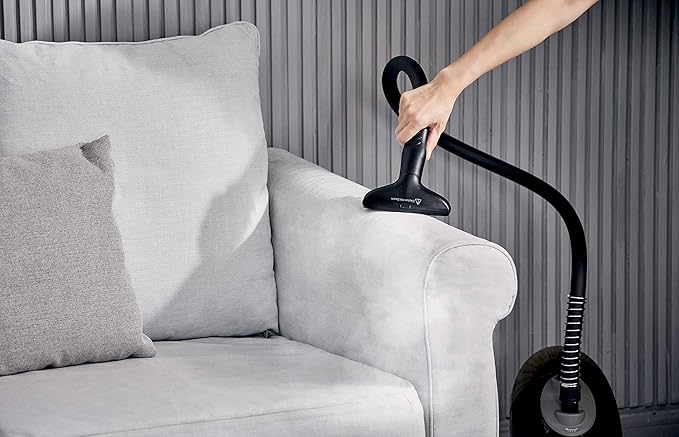 SALAV GS18-DJ Standing Garment Steamer with Roll Wheels for Easy Movement, 1.8L Water Tank for 1 Hour Continuous Steaming, Adjustable Pole for Storage, Includes Descaler Packet, 1500 watts