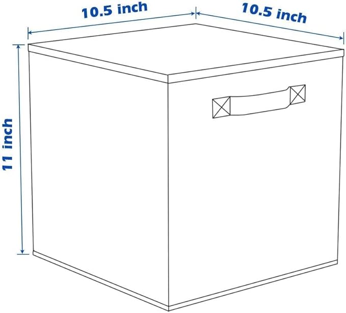 ShellKingdom Storage Bins, Foldable Fabric Storage Cubes And Cloth Storage Organizer Drawer For Closet And Toys Storage, 6 Pack (Lavender+Light Blue+Pink)