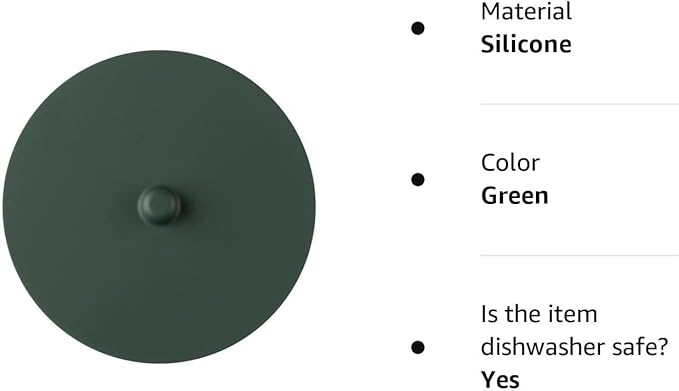 Carrotez 2 Pack Silicone Cup Cover Lids, 4.3 Inch Mug Covers, Reusable Silicone Coffee and Tea Cup Lids - Green