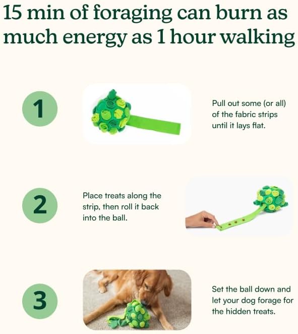 Reggie Forager Ball for Dogs | Interactive Treat Dispensing Toy for Mental Stimulation | Reduces Boredom, Stress & Hyperactivity | Enrichment Ball for All Dog Breeds & Sizes | Durable & Washable