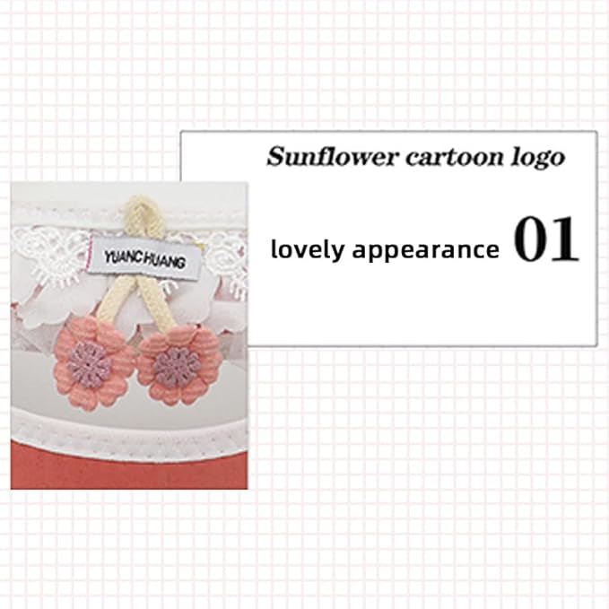 Pink Sunflower Y-Harness Leash for Small Dogs & Cats - Adjustable Pet Lead (3.3-22lbs), 5ft Reflective Safety Leash with Padded Vest, Chihuahua/Yorkie/Pomeranian (S（3.3-11ib）)