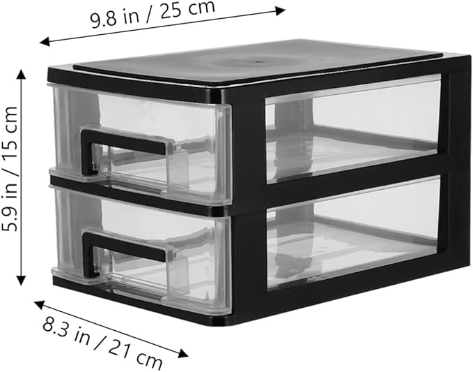 SAFIGLE Cosmetic Organizer Mini Plastic Drawer Organizer Plastic Storage Drawers Storage Bins with Drawers Home Office Desktop Organizer Small Storage Drawer for Craft,Bathroom,Dorm,Desk