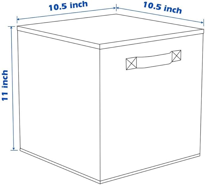 ShellKingdom Storage Bins, Foldable Fabric Storage Cubes And Cloth Storage Organizer Drawer For Closet And Toys Storage, 2 Pack (Purple)