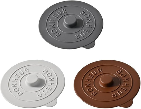 Silicone Cup Covers (Set of 3) ， Multicolored Silicone Lids for Mugs, Cups, Tea Pots,Flexible Mug Covers，Hot Cup Lids for Coffee & Tea