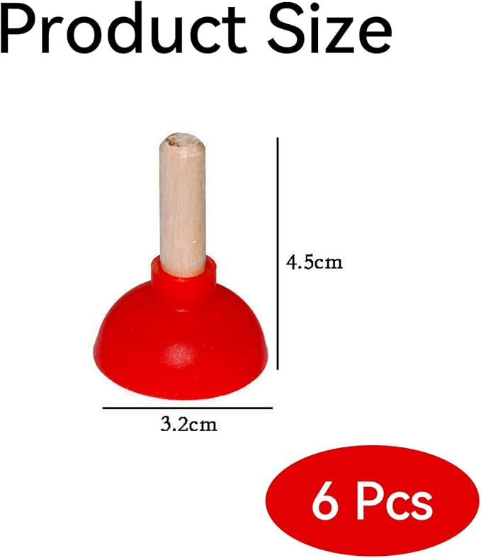 EVKILKJS 6PCS Toilet Plunger Shape Phone Holder Mini Colorful Plunger Holder Sucker Stand for Supporting Cellphone, Moblie Phone