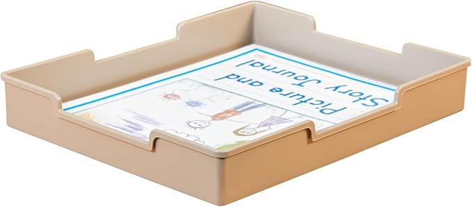 Really Good Stuff Plastic Trays - Tan, 6 Pack