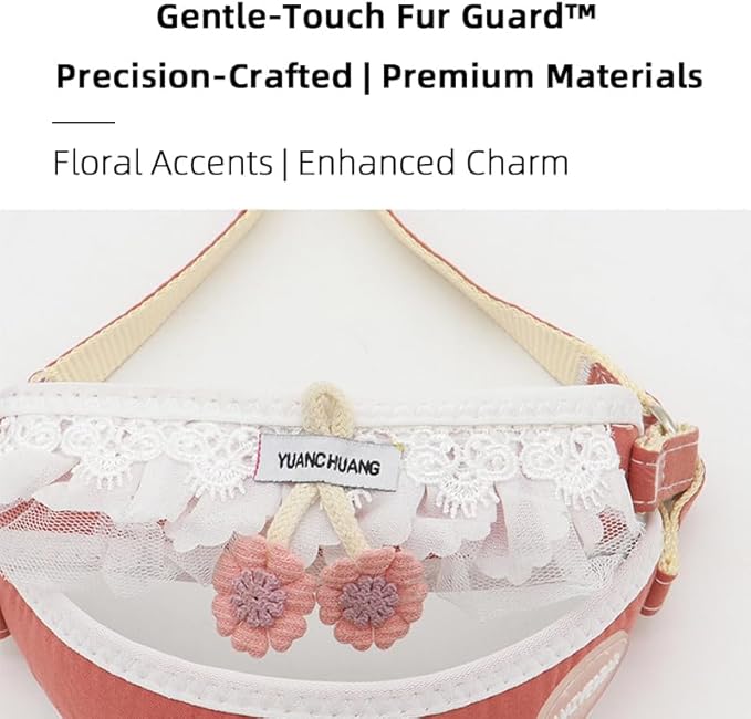 Pink Sunflower Y-Harness Leash for Small Dogs & Cats - Adjustable Pet Lead (3.3-22lbs), 5ft Reflective Safety Leash with Padded Vest, Chihuahua/Yorkie/Pomeranian (M（11-22ib）)