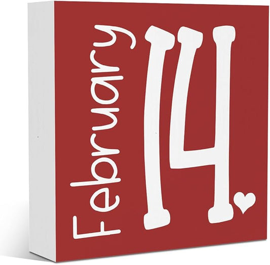 Valentines Day Decorations February 14 Valentine Day Decor Gifts for Boyfriend Girlfriend Valentines Day Decorations for Home 5 X 5 Inches