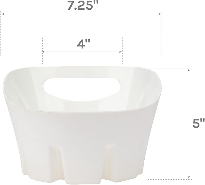 JS Jackson Supplies Universal White Plastic Drip Tray for Toilet Plunger