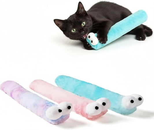 2BB Cat Kicker Toy with Catnip for Indoor Cats –3 Pack Soft Plush Kick Stick Toy for Kicking, Biting & Wrestling – 12.5in Interactive Catnip Toys to Reduce Boredom & Promote Exercise