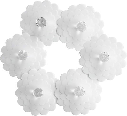 Colinda Extra Large Silicone Mug Cover - Airtight Lid for Tea, Coffee, Glass, Wine & Hot Cups, Food Grade, Anti-Dust & Bugs, White