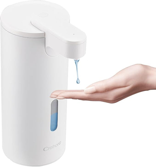Automatic Soap Dispenser, Touchless Soap Dispenser, 3 Adjustable Volume Hand Soap Dispenser, Bathroom Soap Dispenser, Dish Soap Dispenser for Kitchen Bathroom, Liquid Soap Dispenser White