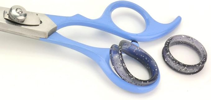 SCAREDY CUT Silent Pet Grooming Kit for Dogs, Cats and All Pet Grooming - A Quiet Alternative to Electric Clippers for Sensitive Pets (Right-Handed Blue)