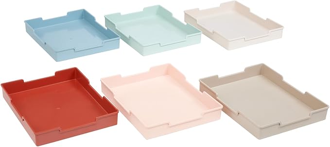 Really Good Stuff Plastic Trays - Boho Set of 6