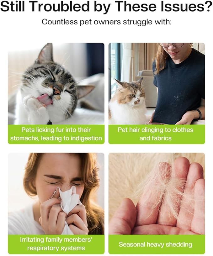 3Pcs Pet Hair Removal Glove for Cats & Dogs, Electrostatic Pet Hair Remover Glove Reusable Remover Tool for Couch, Clothing, Car Seat, Carpet