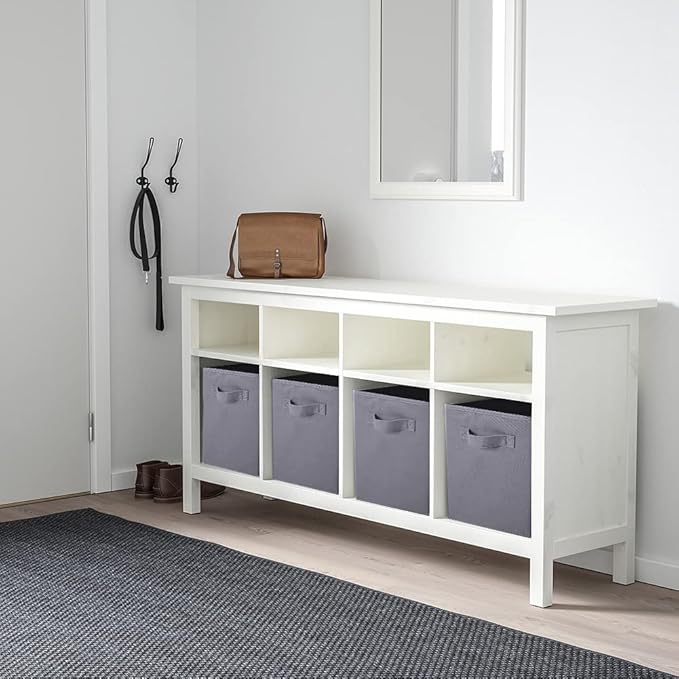 ShellKingdom Storage Bins, Foldable Fabric Storage Cubes And Cloth Organizer Drawer For Closet And Toys, 6 Pack (Gray)