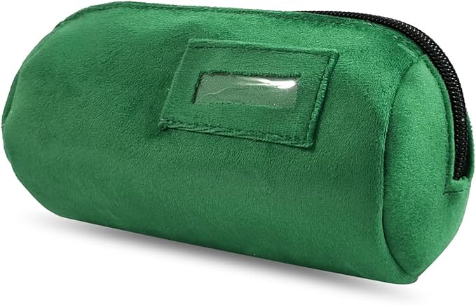 Velvet Bangle & Bracelet Organizers and Storage Small Jewelry Travel Organizer Roll, Compact Jewelry Case for Bangles, Bracelets, Watches(Green)