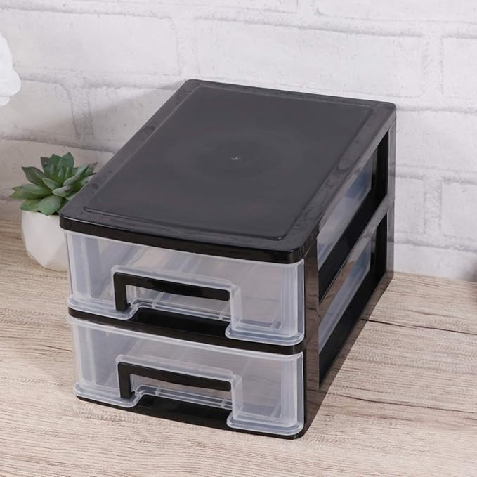 SAFIGLE Cosmetic Organizer Mini Plastic Drawer Organizer Plastic Storage Drawers Storage Bins with Drawers Home Office Desktop Organizer Small Storage Drawer for Craft,Bathroom,Dorm,Desk
