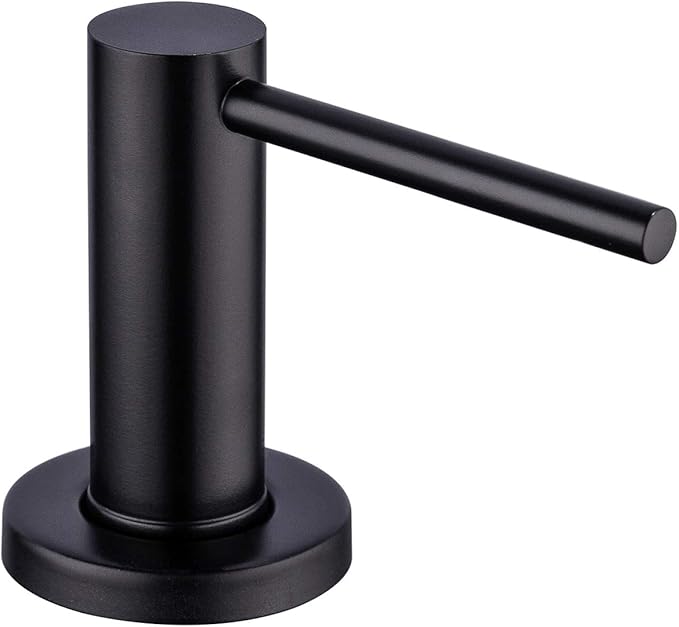 Matte Black Kitchen Sink Soap Dispenser GAPPO Countertop Pump Hand Lotion Built in Bottle Upgrade Stainless Steel Screw