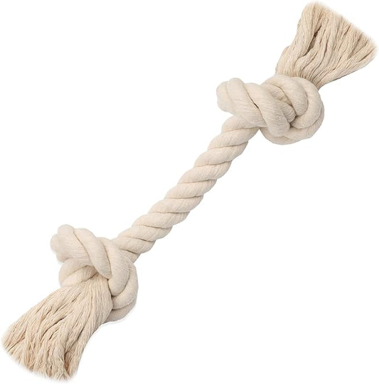 Barida Pet Supplies 100% Natural Cotton Rope Dog Toys, Premium White Cotton Dog Chew Toys, Puppy Chew Ropes for Teething, Tough Ropes for Puppy, Small and Medium Dogs