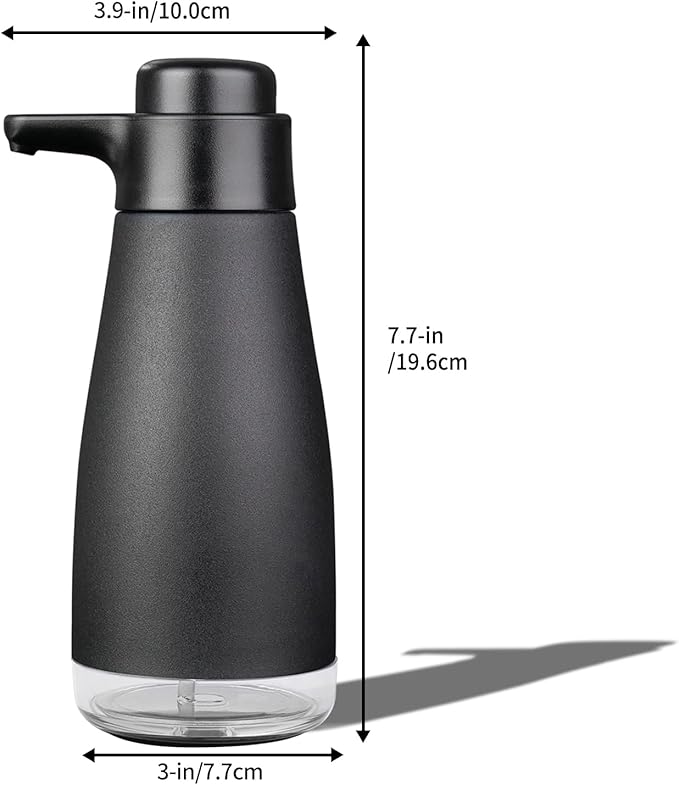 AIKE 15fl.oz Liquid Soap Dispenser for Dish and Hand Soap Matte Black