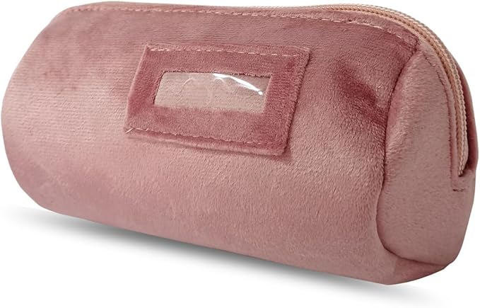 Velvet Bangle & Bracelet Organizers and Storage Small Jewelry Travel Organizer Roll, Compact Jewelry Case for Bangles, Bracelets, Watches(Pink)