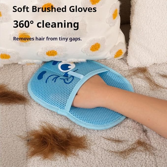2025 Thickened Electrostatic Pet Hair Removal Gloves for Dogs & Cats，Reusable & Washable Cat Hair Removal Glove, Pet Hair Remover Tool for Furniture Clothing, Couch, Carpet, Car Seat, Bed
