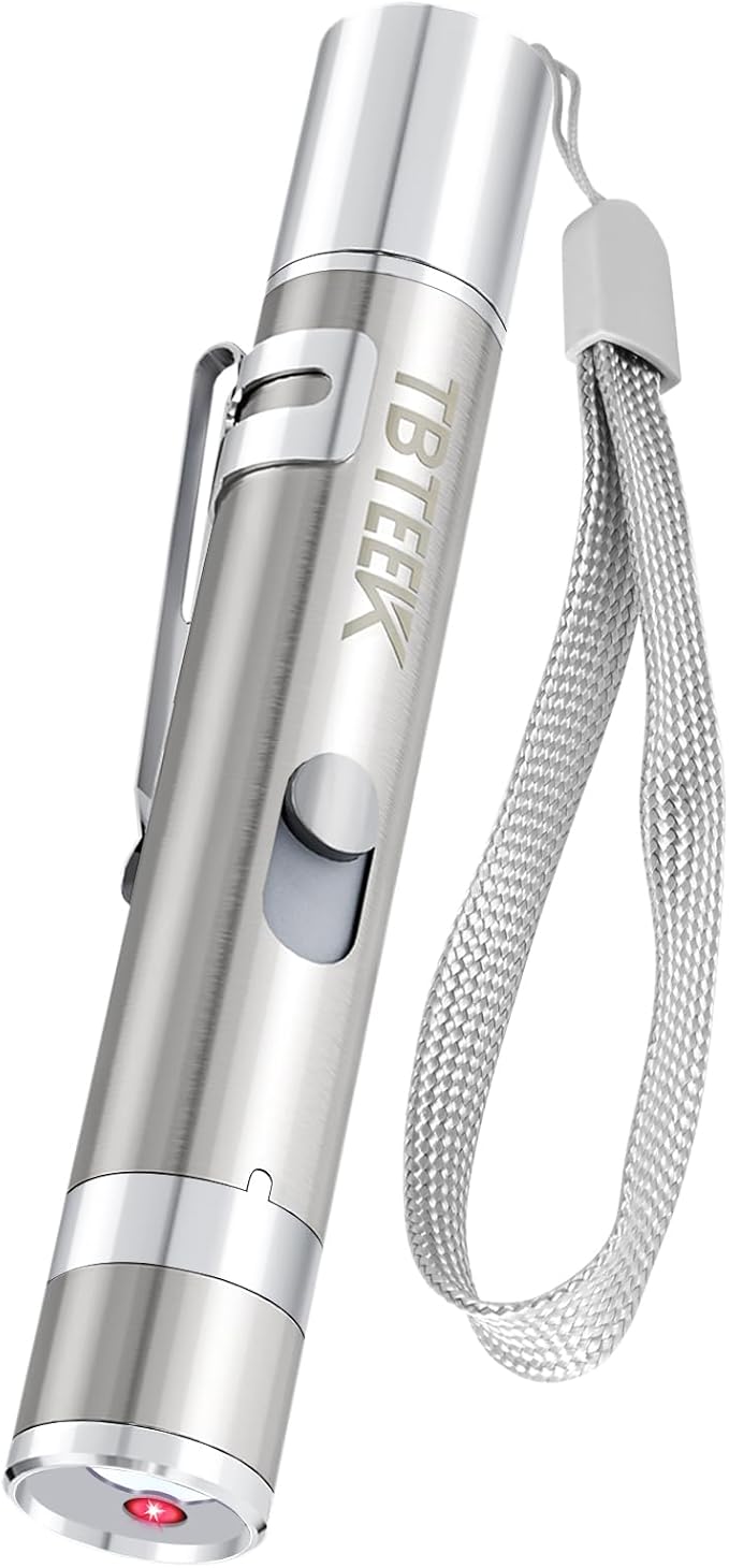 TBTeek Cat Toys, Rechargeable, 3 Light Modes & 5 Fun Patterns, Portable Interactive Kitten Pet Dog Cat Mouse Toy for Fun Chase Play Exercise