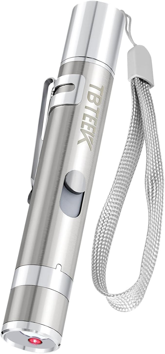 TBTeek Cat Toys, Rechargeable, 3 Light Modes & 5 Fun Patterns, Portable Interactive Kitten Pet Dog Cat Mouse Toy for Fun Chase Play Exercise