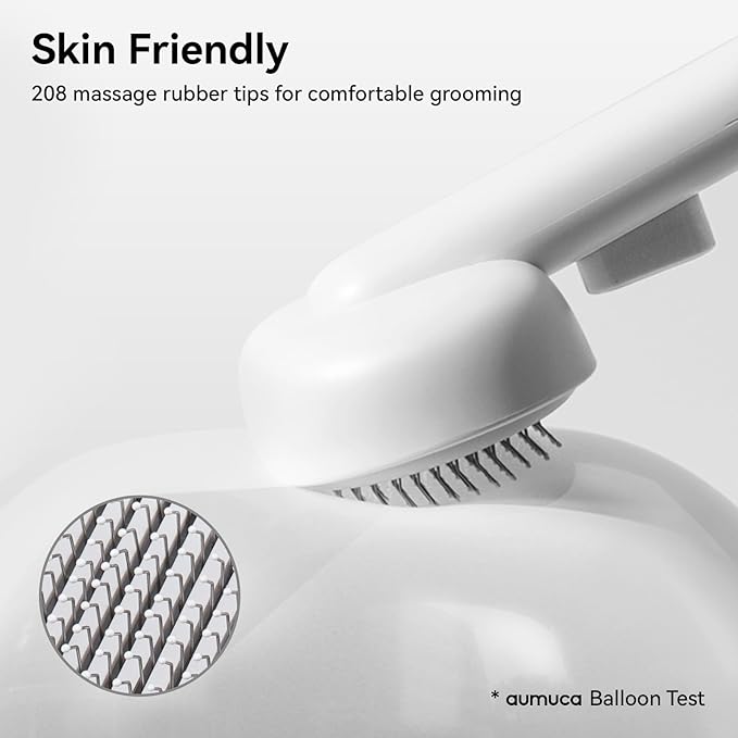 Aumuca Cat Brush for Shedding, Cat Brushes for Indoor Cats, Cat Brush for Long or Short Haired Cats, Cat Grooming Brush Cat Comb for Kitten Rabbit Massage Removes Loose Fur