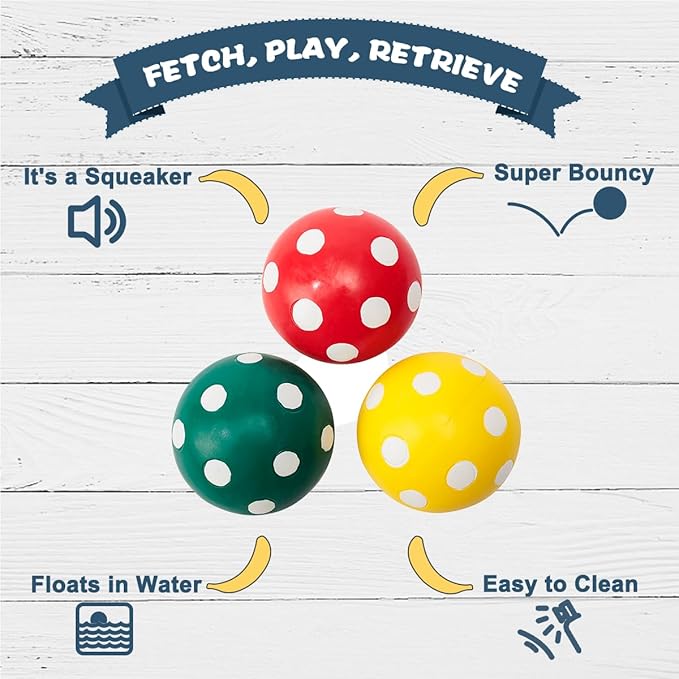 Squeaky Dog Toys, Soft Latex Squeaky Dog Ball for Small Dogs Puppies, Cute Bounce Squeak Mushroom Pet Toys