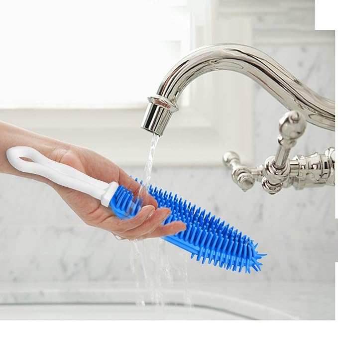 3 Pieces Pet Hair Remover - Car & Auto Detailing Brush, Lint Remover for Dogs Cats, Rubber Massage Brush for Furniture, Car Interiors, Carpet