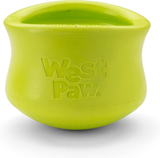 WEST PAW Zogoflex Toppl Treat Dispensing Dog Toy Puzzle – Interactive Chew Toys for Dogs – Dog Toy for Moderate Chewers, Fetch, Catch – Holds Kibble, Treats, X-Large, Granny Smith