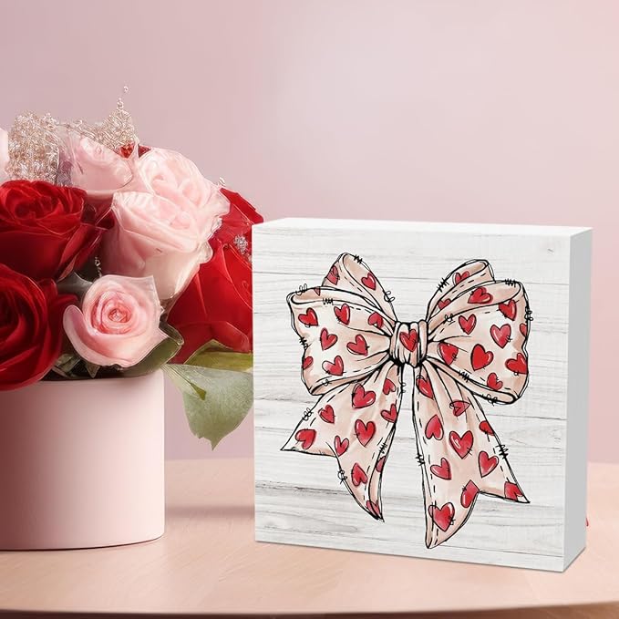 Valentine Decorations for Home Valentines Day Decor Valentine’s Kitchen Decor for Boyfriend Girlfriend Gifts 5 X 5 Inches