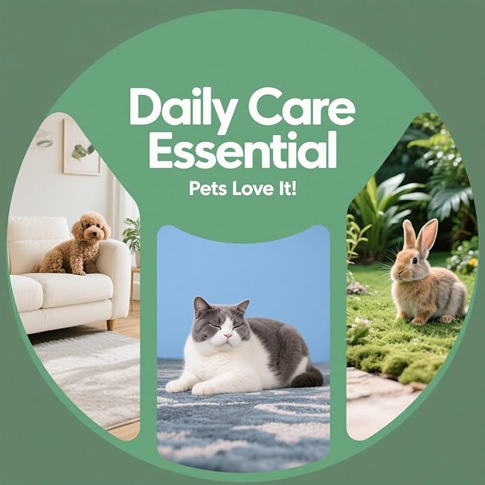 Metal Comb for Dogs - Stainless Steel Dog Grooming Comb Set, 3 Pack Pets Flea Remova Tool - 6.3IN/7.4IN