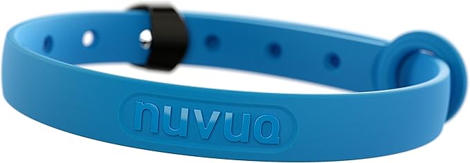 Dog Collar - Comfortable, Soft and Lightweight Adjustable Collar with Name Tag Ring for Miniature Dogs and Puppies - Non Breakaway Cat Collar by Nuvuq (Blue, Mini)