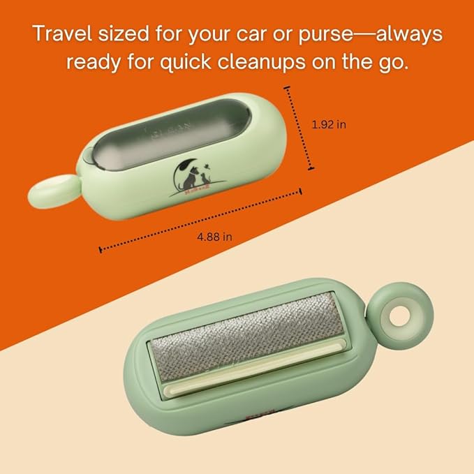 Pet Hair and Lint Remover Roller Bundle for Home, Auto, Travel-2025 Updated–Reusable Fur Removal Tool for Clothing, Furniture, Carpets & Cars | Self-Cleaning and Washable