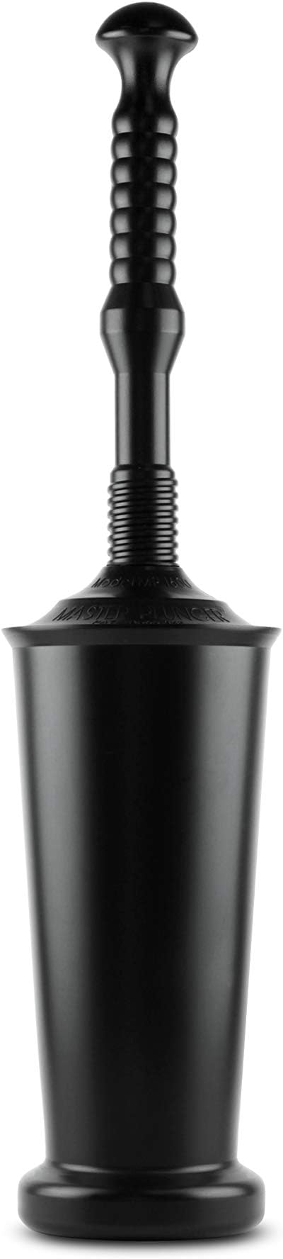 Master Plunger MP1600-TB 1.6 Gallon Low Flush Toilet Plunger with Funnel Nose Design. Tall Bucket included, Black