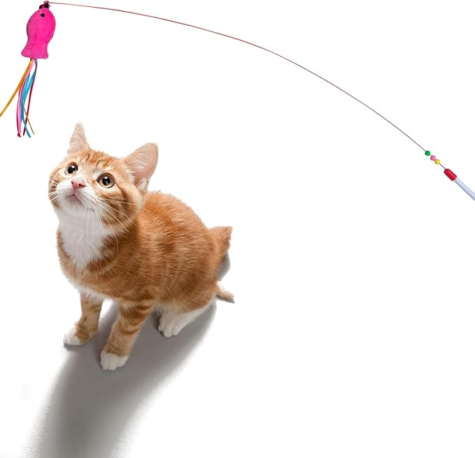 HerMia Cat Toys Bulk, Interactive Kitten Toys Variety Pack for Indoor Cats 84 Pieces