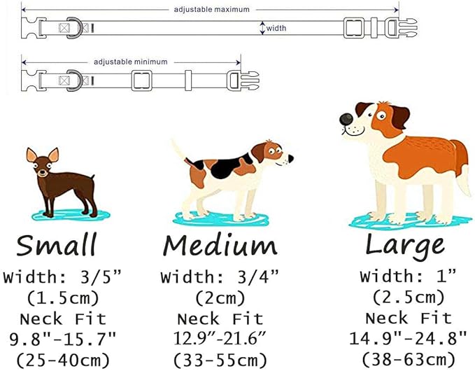 Dog Collar with Bohemia Floral Tribal Geometric Patterns - Soft Ethnic Style Collar Adjustable for Small Medium Large Dogs（Pink Rose,L）