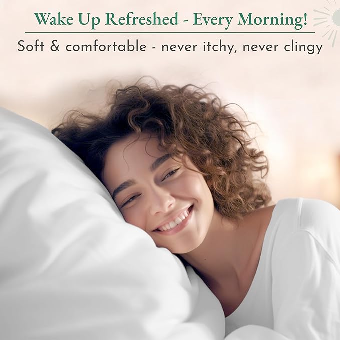 California Design Den Printed Striped Bed Sheets King Size Set - 600 Thread Count, 100% Cotton Sateen, Premium Deep Pocket King Sheet Set - Classic Blue Stripe Print