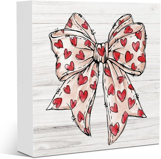 Valentine Decorations for Home Valentines Day Decor Valentine’s Kitchen Decor for Boyfriend Girlfriend Gifts 5 X 5 Inches