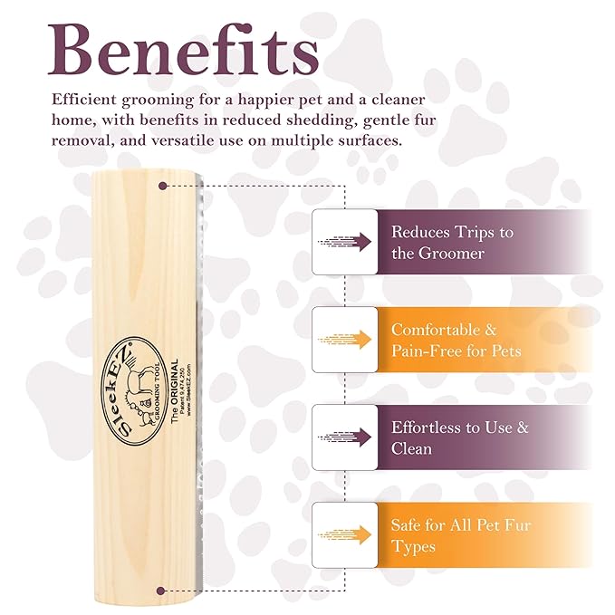 SleekEZ Deshedding Grooming Tool | Horse Brush for Horse Grooming Kit | Pet Hair Removal Tool | Curry Comb | Deshedding Brush | Shedding Comb | Works on All Hair Types | Made in USA | 1 pack | 10 inch